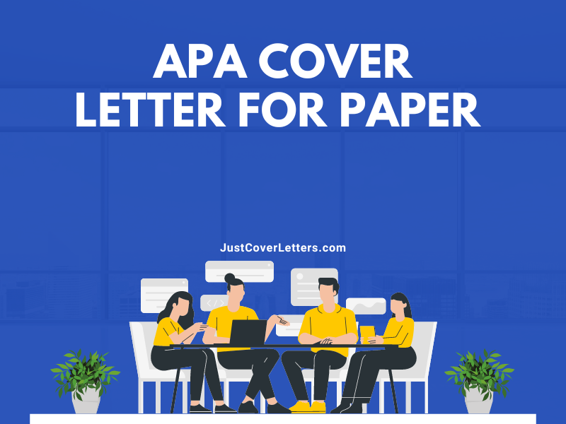 APA Cover Letter for Paper