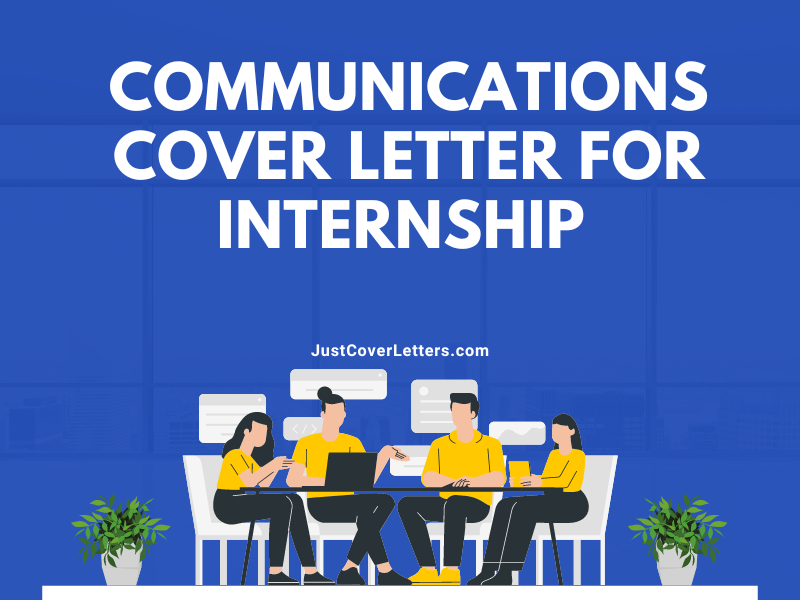 Communications Cover Letter for Internship
