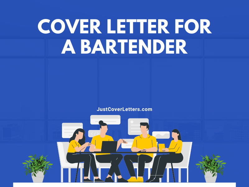 Cover Letter for a Bartender