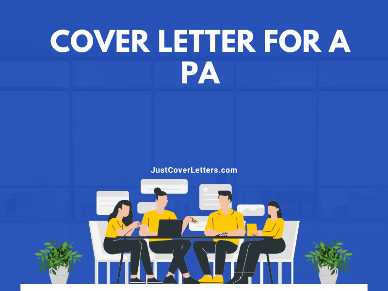 Cover Letter for a PA