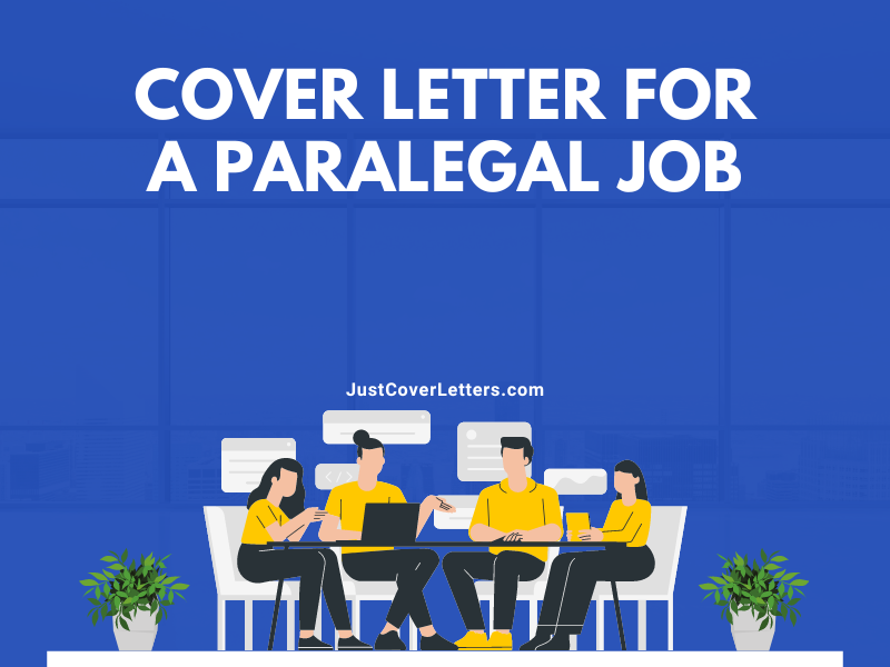 Cover Letter for a Paralegal Job