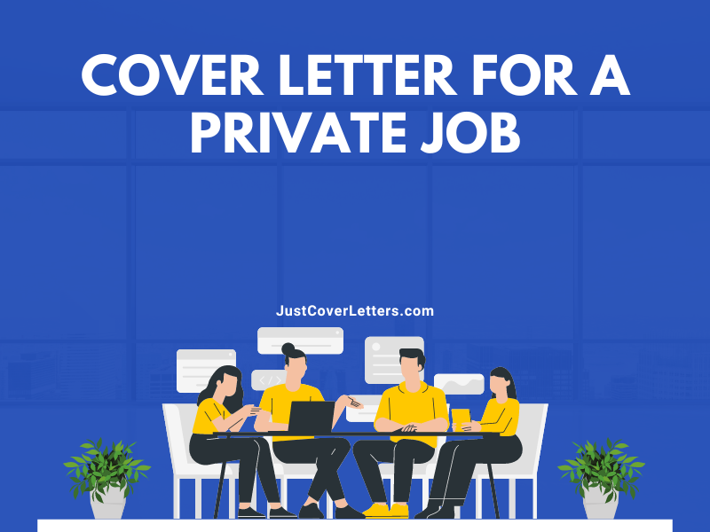 Cover Letter for a Private Job