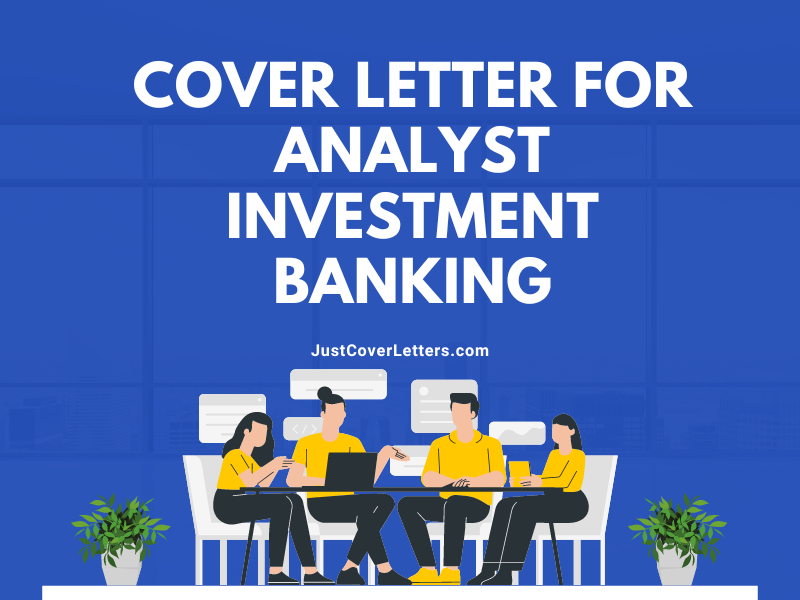Cover Letter for Analyst Investment Banking