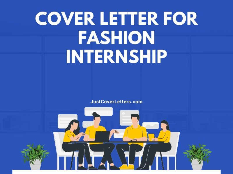 Cover Letter for Fashion Internship