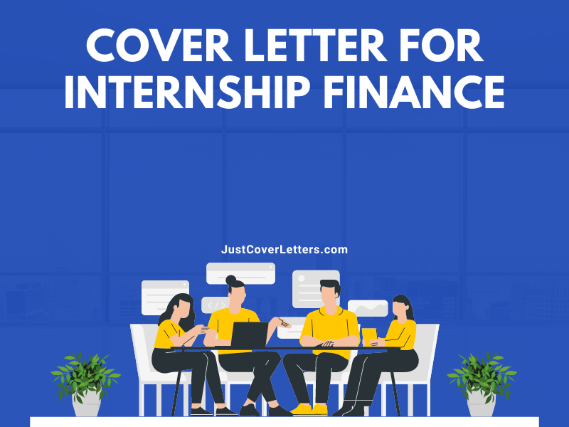 Cover Letter for Internship Finance