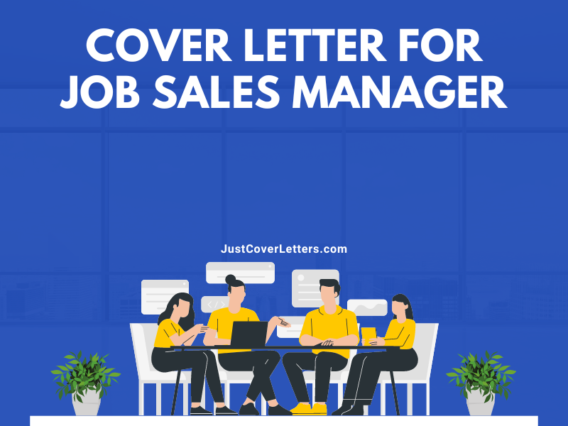 Cover Letter for Job Sales Manager