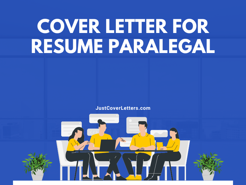 Cover Letter for Resume Paralegal