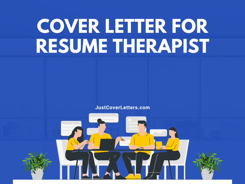 Cover Letter for Resume Therapist