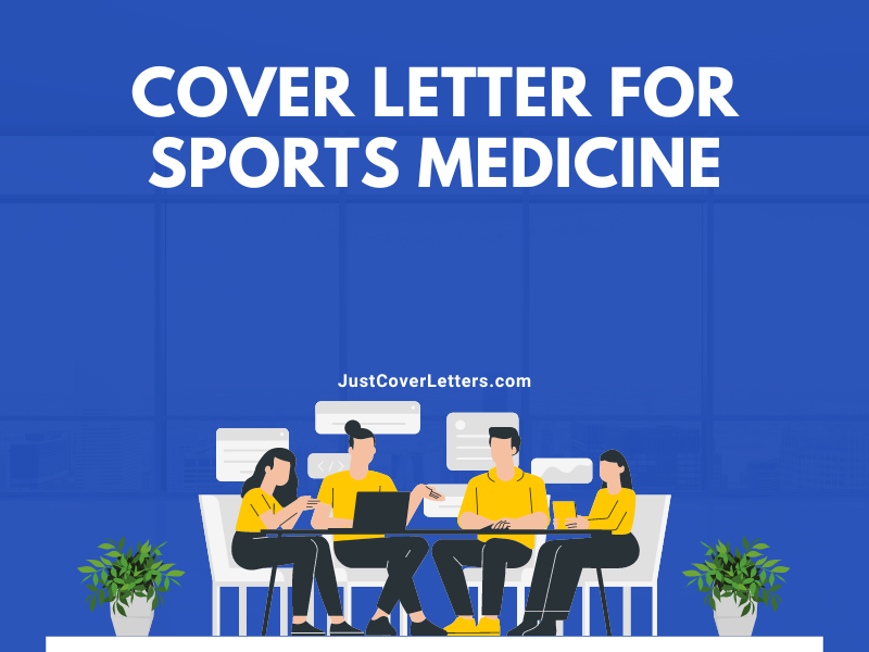 Cover Letter for Sports Medicine