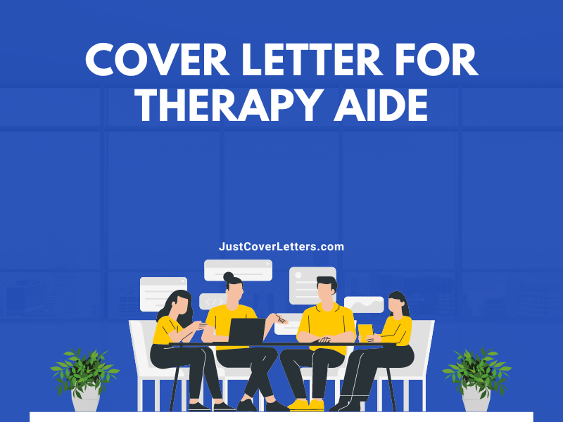 Cover Letter for Therapy Aide