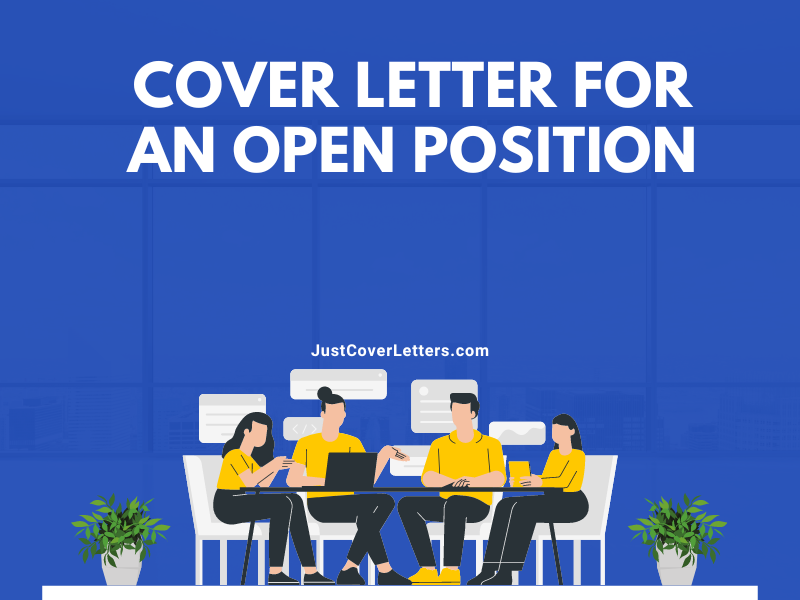 Cover Letter for an Open Position