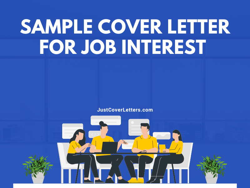 Sample Cover Letter for Job Interest 