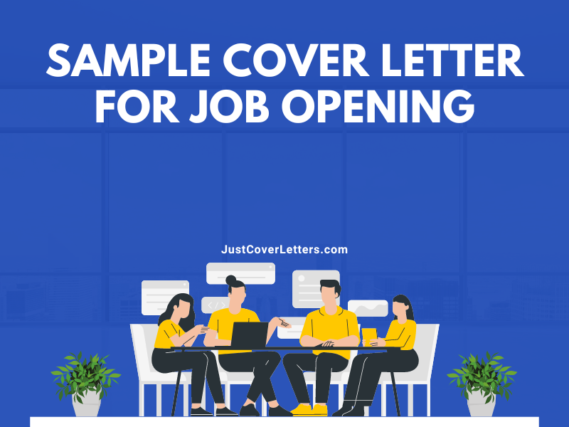Sample Cover Letter for Job Opening
