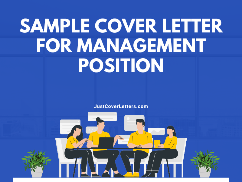 Sample Cover Letter for Management Position