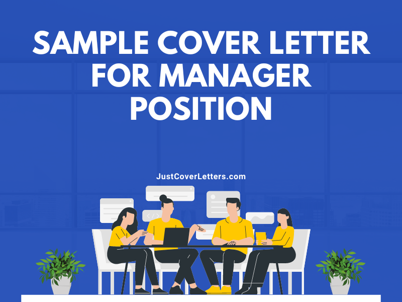 Sample Cover Letter for Manager Position