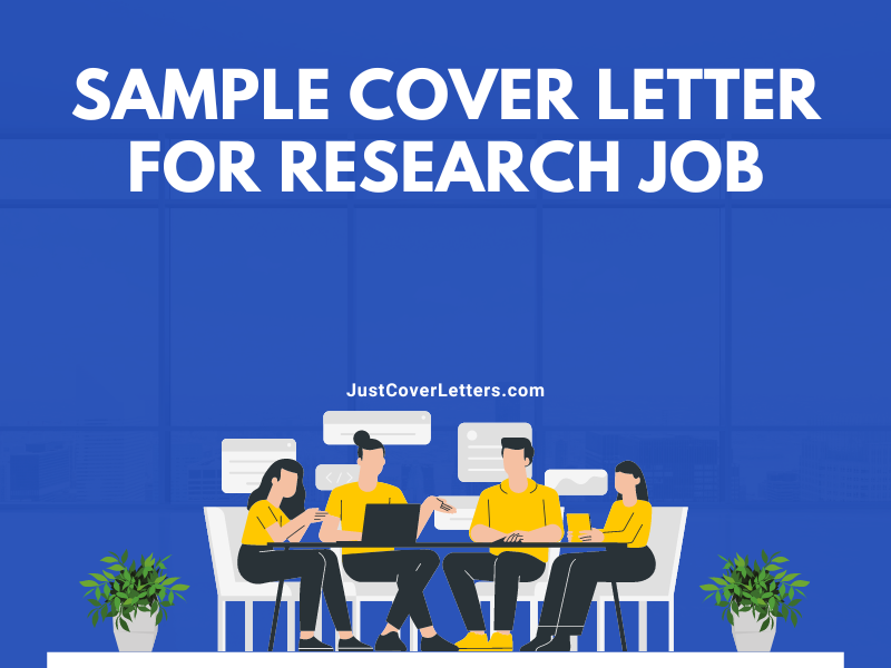 Sample Cover Letter for Research Job
