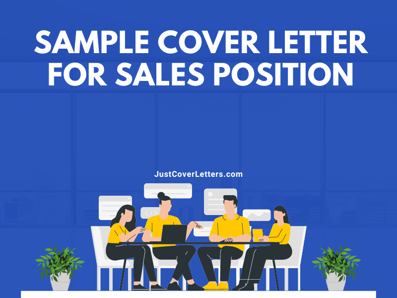 Sample Cover Letter for Sales Position