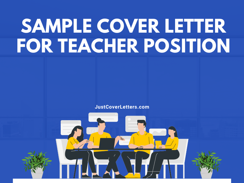 Sample Cover Letter for Teacher Position