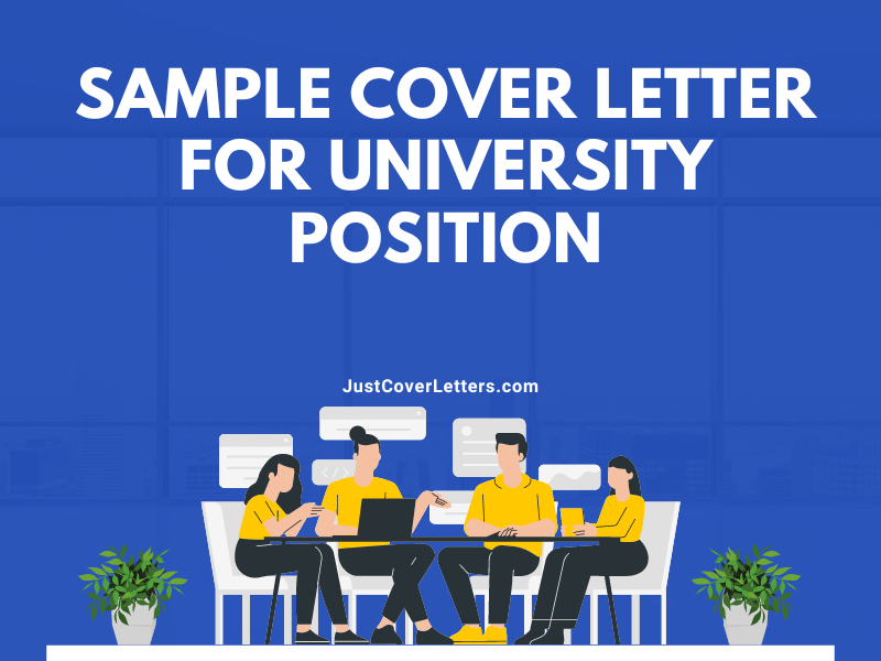Sample Cover Letter for University Position