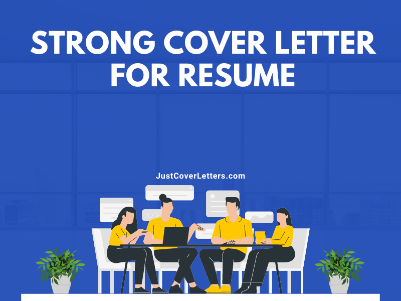 Strong Cover Letter for Resume